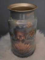 Decoupage vaas BOEDHA, Huis en Inrichting, Ophalen, Overige kleuren, Nieuw, Glas