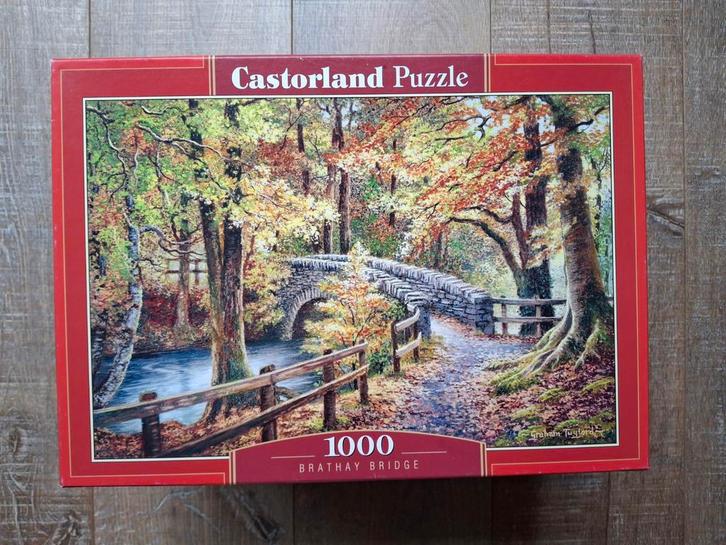 Castorland Puzzle - Brathay Bridge - 1000 stukjes, Hobby en Vrije tijd, Denksport en Puzzels, Gebruikt, Legpuzzel, 500 t/m 1500 stukjes