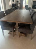 Landelijke kloostertafel, Huis en Inrichting, Ophalen, Gebruikt, Landelijk, 6 tot 8 stoelen