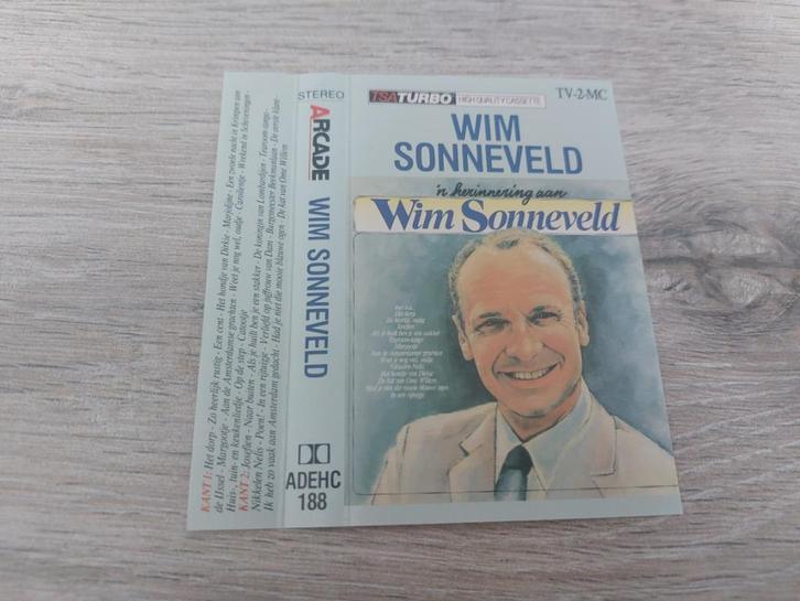 WIM SONNEVELD - 'N HERINNERING AAN (CASSETTEBANDJE), Cd's en Dvd's, Cassettebandjes, Zo goed als nieuw, Origineel, Nederlandstalig