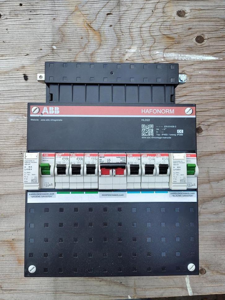 Groepenkast ABB, Doe-het-zelf en Verbouw, Elektra en Kabels, Gebruikt, Overige typen, Ophalen of Verzenden