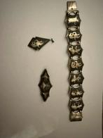 Antieke zilveren sieradenset ?siamees? Gestempeld 888, Ophalen of Verzenden, Zilver