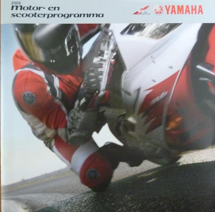 Folder YAMAHA Motor- en scooterprogramma 2006, Fietsen en Brommers, Handleidingen en Instructieboekjes, Nieuw, Ophalen of Verzenden