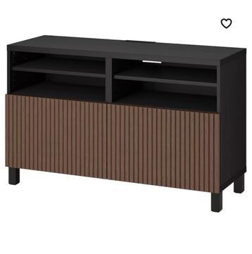 Ikea Besta TV Meubel - Zwartbruin Eiken Björköviken beschikbaar voor biedingen