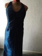 halter avondjurk mt 44, Galajurk, Blauw, Maat 42/44 (L), Nieuw
