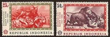 Indonesie 1977 - ZBL  592-593 - Schilderijen Raden Saleh  beschikbaar voor biedingen