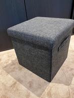 Opberg poef, Ophalen of Verzenden, Zo goed als nieuw, Rond, Minder dan 50 cm