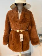 Mango faux fur jas nieuw, Ophalen of Verzenden, Nieuw, Maat 36 (S), Bruin