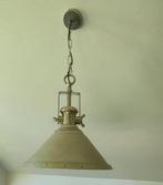 Industriële Hanglamp zilverkleurig, Ophalen of Verzenden, Metaal, Zo goed als nieuw, 50 tot 75 cm