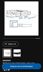 Laden bed van ikea, Huis en Inrichting, Slaapkamer | Bedden, Ophalen, Gebruikt, Wit, Tweepersoons