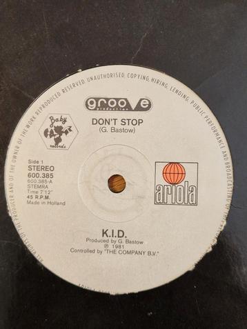 K.I.D. - Don't stop 12 Inch maxi single beschikbaar voor biedingen