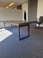 Bruine houten tafel, Huis en Inrichting, Tafels | Eettafels, Ophalen, 200 cm of meer, 50 tot 100 cm, Zo goed als nieuw