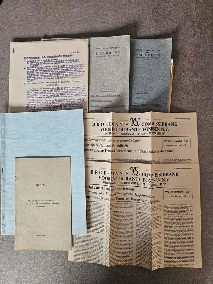 Items van Tram en Bargedienst&Autobusdiensten Vereeniging, Verzamelen, Spoorwegen en Tramwegen, Gebruikt, Tram, Boek of Tijdschrift