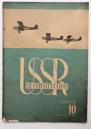[Noordpool] USSR in Construction 1934 Nr. 10 Chelyuskin beschikbaar voor biedingen
