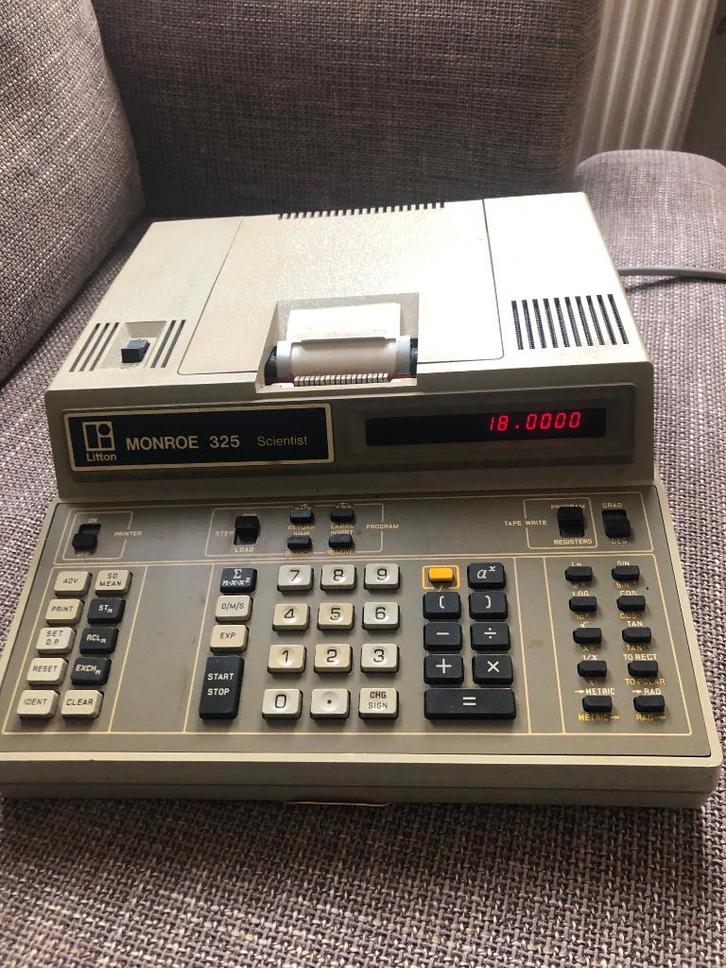 Monroe 325 scientist program. calculator en 392 recorder, Computers en Software, Vintage Computers, Ophalen
