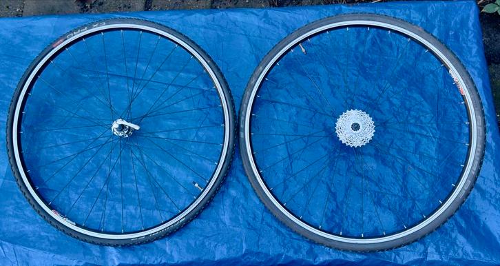 Set Lichtgewicht Alu Gravel Wielen + Shimano CS-5600, Fietsen en Brommers, Fietsonderdelen, Gebruikt, Mountainbike, Wiel, Ophalen of Verzenden