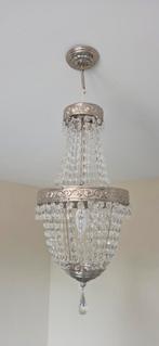 Kroonluchter Hanglamp met Kristallen, Ophalen, Zo goed als nieuw, Glas, Klassiek