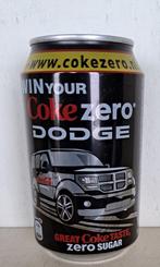 Coca-Cola Zero Blik Win your Coke Zero Dodge, Ophalen of Verzenden, Gebruikt, Verpakking