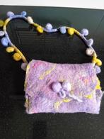 Tas handgevilt, Sieraden, Tassen en Uiterlijk, Tassen | Damestassen, Ophalen of Verzenden, Zo goed als nieuw, Paars, Handtas