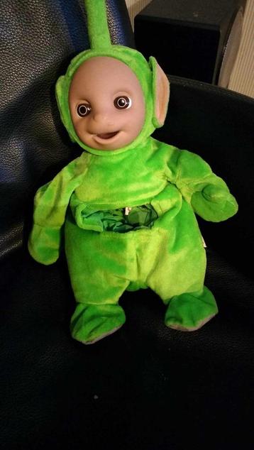 TELETUBBIE TINKY WINKY/LALA knuffel/opbergzak  nieuw beschikbaar voor biedingen