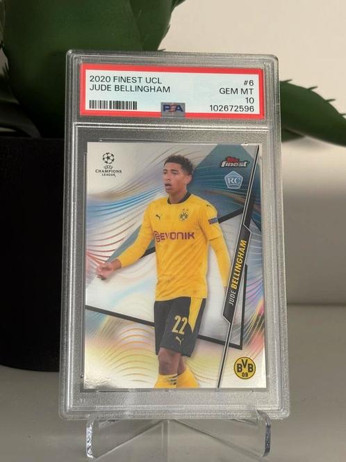 Jude Bellingham rookie – PSA 10 – Topps Finest UCL 2020, Verzamelen, Sportartikelen en Voetbal, Zo goed als nieuw, Poster, Plaatje of Sticker