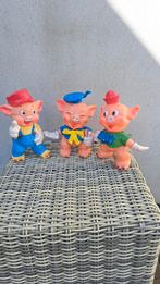 De 3 Biggetjes Pieppoppen Knir Knar & Knor, Disney, Ledra,, Ophalen of Verzenden, Zo goed als nieuw, Dier