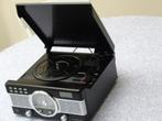 Stereo Retro Platenspeler Radio USB Q MEDIA Model QTT-30-B, Overige merken, Ophalen of Verzenden, Zo goed als nieuw, USB-aansluiting