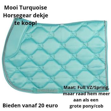 Mooi Turquoise Horsegear dekje beschikbaar voor biedingen