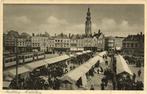 Marktdag Middelburg - volk tram kramen - ongelopen, Ophalen of Verzenden, 1920 tot 1940, Ongelopen, Zeeland