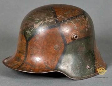 Top Duitse M17 ET64 Mimikri camo helm ww1  beschikbaar voor biedingen