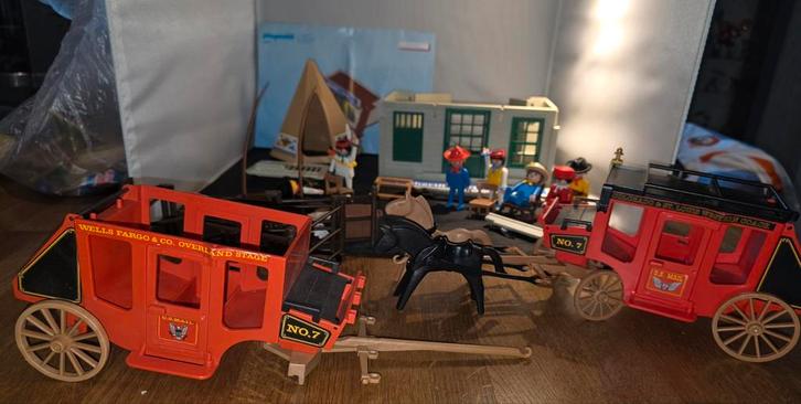 Playmobil Western Set met Postkoets en Figuren, Kinderen en Baby's, Speelgoed | Playmobil, Complete set, Ophalen of Verzenden