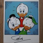 Handtekening stemacteur Bob van der Houven op plaat, Ophalen of Verzenden, Overige figuren, Nieuw, Papier, Kaart of Schrift