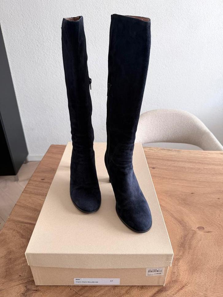Fred de la Bretonniere hoge laarzen maat 37, Kleding | Dames, Schoenen, Zo goed als nieuw, Hoge laarzen, Blauw, Ophalen of Verzenden