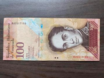 100 Bolivares Venezuela 2012 Bankbiljet p-93f beschikbaar voor biedingen
