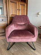 Velourse fauteuil, Huis en Inrichting, Fauteuils, Ophalen, 75 tot 100 cm, Zo goed als nieuw, Stof