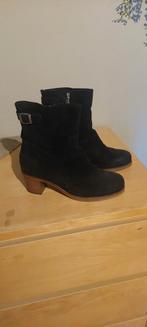 Shabby laarsjes, zwart suede, maat 39, Ophalen, Zo goed als nieuw, Zwart