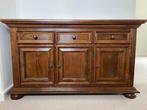 Massief donker eiken dressoir, Huis en Inrichting, Kasten | Dressoirs, 150 tot 200 cm, Eikenhout, Zo goed als nieuw, 25 tot 50 cm