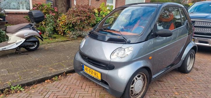 MCC Smart 0.6 40KW Cabrio AUT 2000 Zwart, Auto's, Overige Auto's, Bedrijf, Benzine, Cabriolet, Automaat, Origineel Nederlands