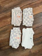 4x HEMA meegroei rompers rib maat 50/56, Ophalen of Verzenden, Zo goed als nieuw, Jongetje of Meisje, Nacht- of Onderkleding