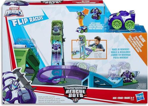 Transformers: Rescue Bots: Blurr Reverse Raceway speelset, Kinderen en Baby's, Speelgoed | Actiefiguren, Nieuw, Ophalen of Verzenden