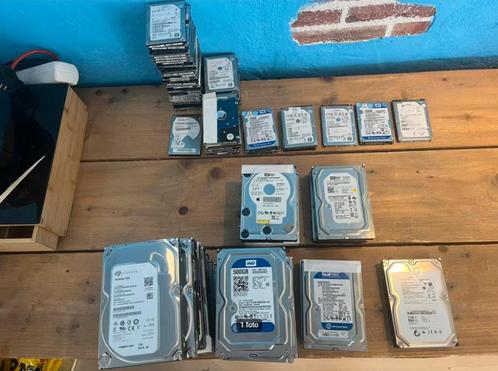 Partij 2.5 & 3.5 hdd schijven (Ook los te koop), Computers en Software, Harde schijven, Refurbished, Desktop, Ophalen