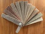 Bunch met staaltjes tapijt vloerbedekking  - bruin zand, Huis en Inrichting, Stoffering | Tapijten en Kleden, Minder dan 50 cm