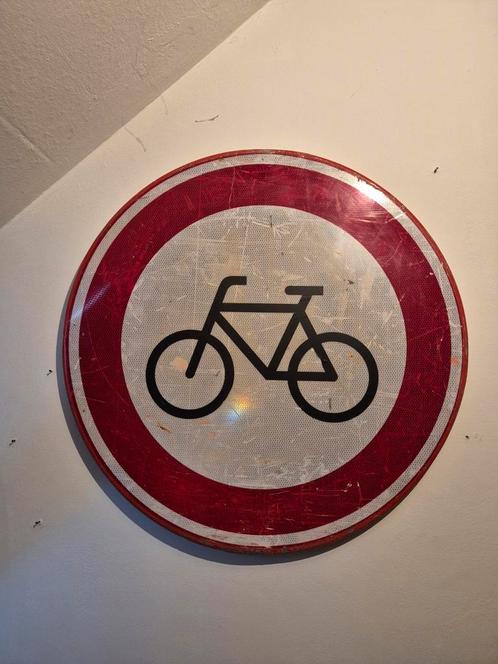 Verkeersborden - Fiets Verboden & 700m, Antiek en Kunst, Antiek | Wandborden en Tegels, Ophalen