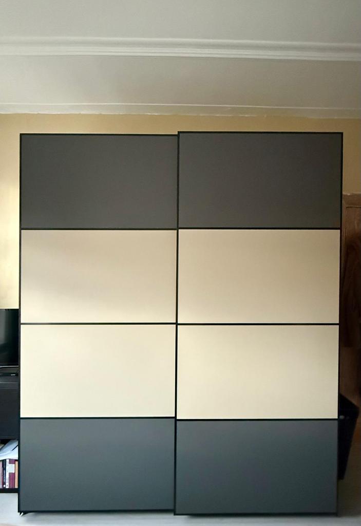 IKEA PAX kledingkast met schuifdeuren, Huis en Inrichting, Kasten | Kledingkasten, Zo goed als nieuw, 200 cm of meer, 150 tot 200 cm