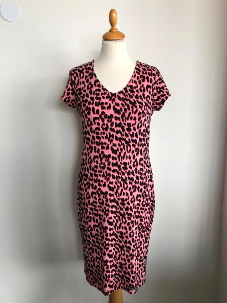 JUFFROUW JANSEN jurk, maat S/M, Kleding | Dames, Jurken, Gedragen, Maat 36 (S), Roze, Knielengte, Verzenden