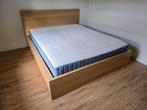 MALM 160x200 cm bed met 4 Bedlade, Huis en Inrichting, Slaapkamer | Bedden, Ophalen, Overige kleuren, Tweepersoons, Zo goed als nieuw