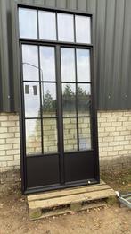 (38) Nieuwe zwarte aluminium balkondeur incl glas, Doe-het-zelf en Verbouw, Kozijnen en Schuifpuien, Raamkozijn, Inclusief glas