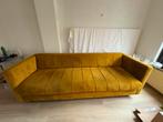 Okergele bank ‘Fiona’ van Woood, Huis en Inrichting, Banken | Sofa's en Chaises Longues, Ophalen, Gebruikt, Driepersoons, 75 tot 100 cm
