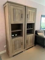Massief eiken Kasten (set) H 206 x B 74 x D 47 cm, Huis en Inrichting, Ophalen