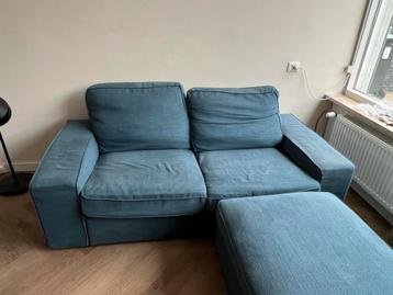IKEA KIVIK 2-zitsbank blauw + voetenbank - afbeelding 2